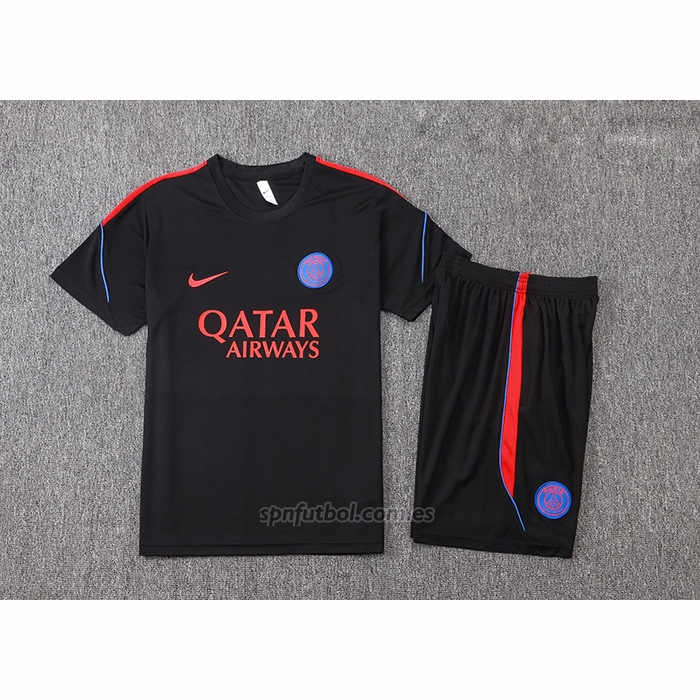 Chandal del Paris Saint-Germain Manga Corta 2026-2027 Negro - Pantalon Corto